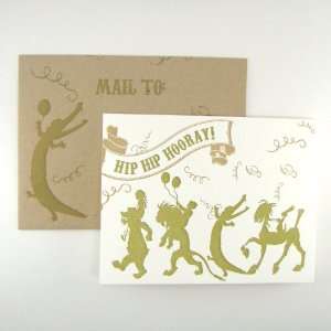  wiley valentine hip hip hooray letterpress greeting card 