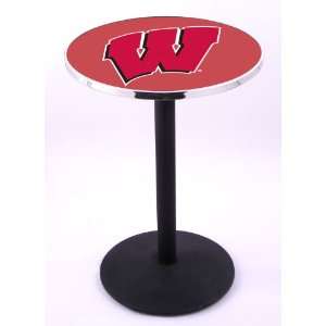  University of Wisconsin Pub Table with 214 Style Base 