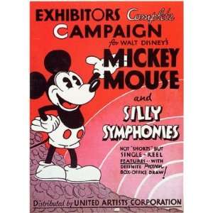  Mickey Mouse and Silly Symphonies by Unknown 11x17 