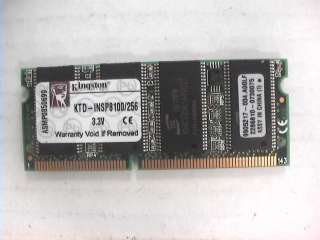 KINGSTON 256MB KTD INSP8100/256 PC133 MEMORY RAM  