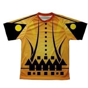  Orange Distorted Technical T Shirt for Youth Sports 