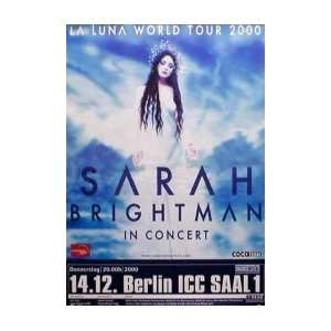  SARAH BRIGHTMAN Berlin 14th December 2000 Music Poster 