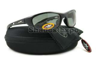 NEW WILEY X SUNGLASSES WX P 17 BLACK POLARIZED AUTH  