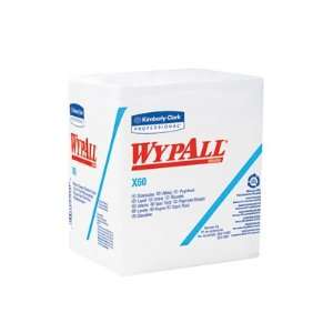 WYPALL X60 Wipers, Unscented Dry, Quarterfold, 12 1/2 in x 