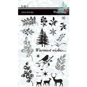  Sei WINTERSONG Clear Stamps Arts, Crafts & Sewing
