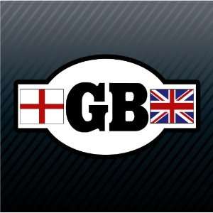  GB Oval Great Britain England Flag Car Trucks Sticker 