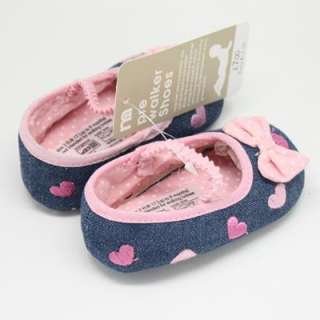 S28 Mary Jane Baby Shoes Infanta Toddler Pink Bow Tie  