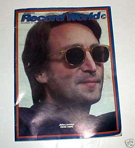 John Lennon Rare Record World Magazine Memorial Issue  