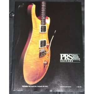  PRS Paul Reed Smith Guitars 1990 Musician Trade Ad 