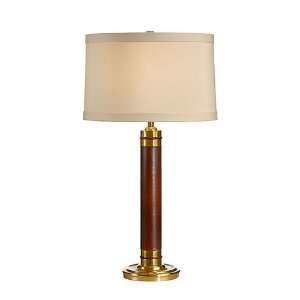 Wildwood Lamps 15600 Leather 1 Light Table Lamps in Genuine Leather