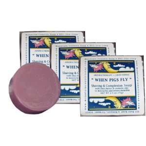  When Pigs Fly Shaving Soap   3 Bars Health & Personal 