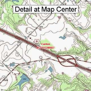  USGS Topographic Quadrangle Map   Canton, Texas (Folded 