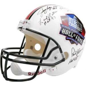Hall of Fame Autographed Full Size Football Helmet with 18 Signatures 