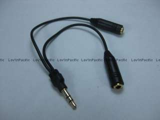 mm music headphone audio splitter divider Y jack  