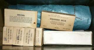   MEDICAL SUPPLIES LOT WW2 CASE Field Kit Red Cross Vintage WORLD WAR II