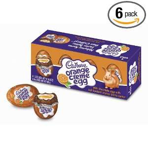 Cadbury Easter Orange Crème Eggs, 4 count (Pack of 6):  