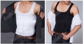 1pc Men Slimming Vest Shirt Corset Body Shaper Fatty  