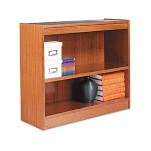  Square Corner Wood Veneer Bookcase, 2 Shelf, 35 3/8w x 11 