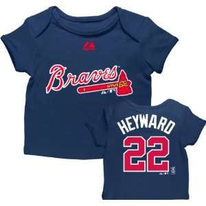 Jason Heyward Atlanta Braves Newborn Navy Name and Number Envelope T 