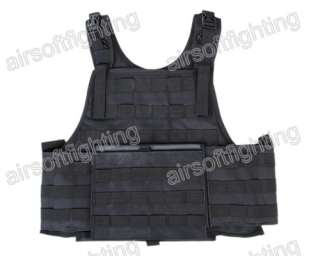 Airsoft Tactical MOLLE Assault Vest Black  