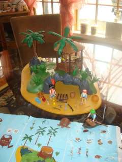 VINTAGE PLAYMOBIL DESERT ISLAND #3799 ~ 99.9% COMPLETE  