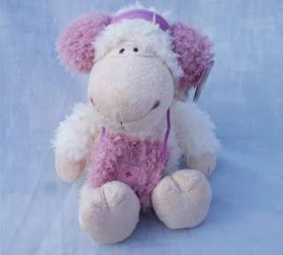 NICI Pink Headset White Sheep Stuffed animal 38CM  