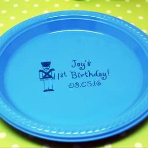  Personalized Round Birthday Plastic Plates: Health 