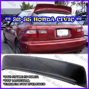   95 Civic EG6 BYS Style Roof Spoiler Wing 3Drs Hatchback JDM Honda FRP