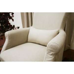  Carradine Beige Linen Slipcover Modern Club Chair: Home 