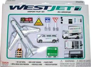 Daron Worldwide Trading RT7371 Westjet 13PC. Airport Play Set by Daron 