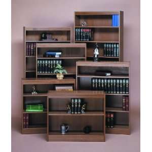   WB 1 Shelf Contemporary Bookcase Lumbercore   Walnut
