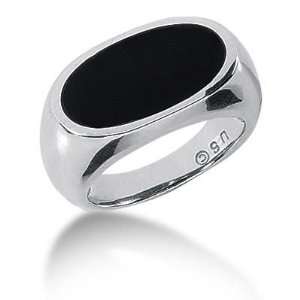  Men s 14K Gold Onyx Ring 10814 MDR1177   Size 13: Jewelry