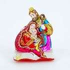 NATIVITY JESUS Scene Religious glass Christmas Ornament​.