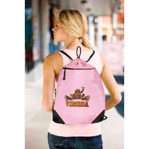  Peace Frog Pink Drawstring Bag Backpack University of Virginia Peace 