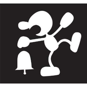  Mr Game and Watch Sticker Decal Peel and Stick White 