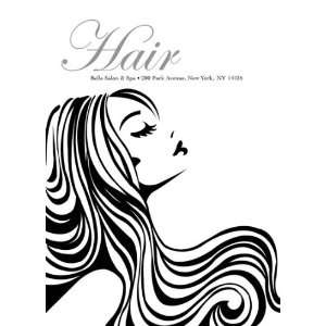  Hair Beauty Salon Line Art Sign: Office Products