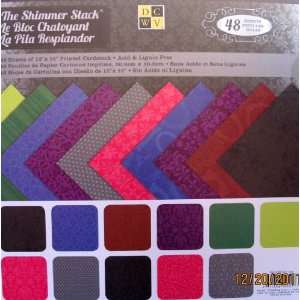  The SHIMMER STACK PAD w 48 Printed CARD STOCK Sheets 12 