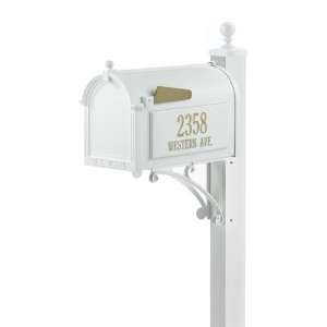  Whitehall Deluxe Mailbox Package in White 16297