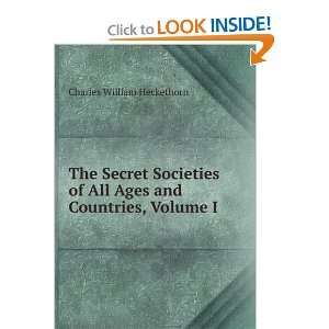   of All Ages and Countries, Volume I: Charles William Heckethorn: Books