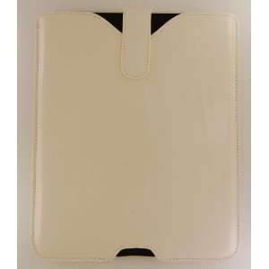  White Leather Sleeve for Apple iPad 2, iPad 1: Cell Phones 
