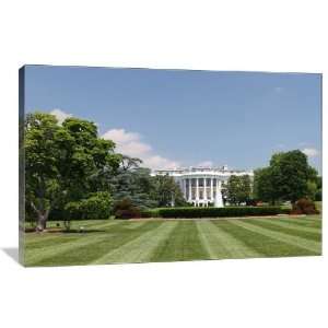 White House Lawn   Gallery Wrapped Canvas   Museum Quality  Size: 48 