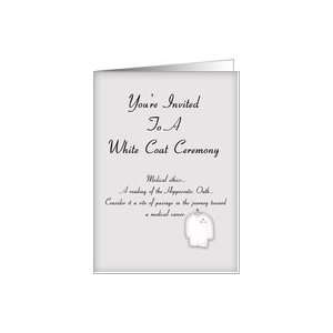  Youre Invited (White Coat Ceremony) Card: Health 