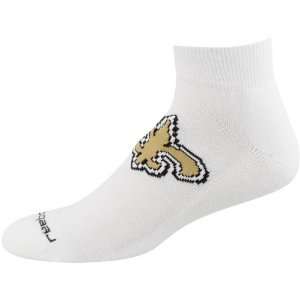   New Orleans Saints White Team Sun Ankle Socks