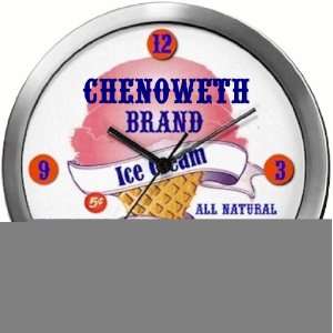  CHENOWETH 14 Inch Ice Cream Metal Clock Quartz Movement 
