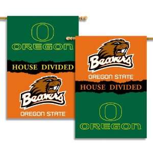   28 by 40 inch House Banner with Pole Sleeve  Rivalry House Divided