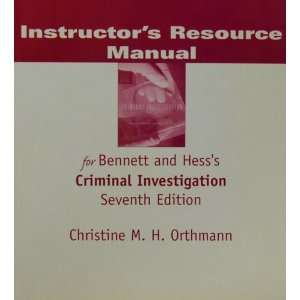     Seventh Edition (9780534615260) Christine M H Orthmann Books