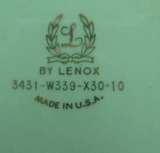 Lenox Giftware Sage Green Covered Vanity Trinket Dresser Jewelry Box 