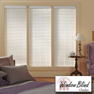 Window Blind Outlet Premium Faux Wood Blinds 55   60W x 61   78L 