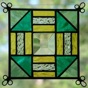 NEW 4 Stained Glass Window Folk Art Suncatchers 408 D  