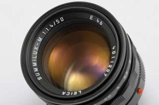 Leica Summilux M 50mm f/1.4 50/1.4 Pre ASPH Black Paint  